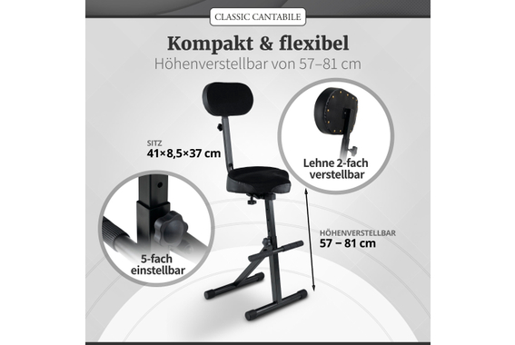 Classic Cantabile ST-200 PRO Stehhilfe 2x Set image 3