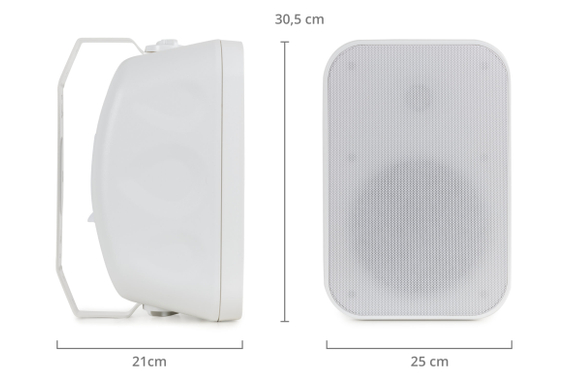 McGrey OLS-651WH Enceinte Outdoor 60 Watts Blanche avec Kit Bluetooth image 3