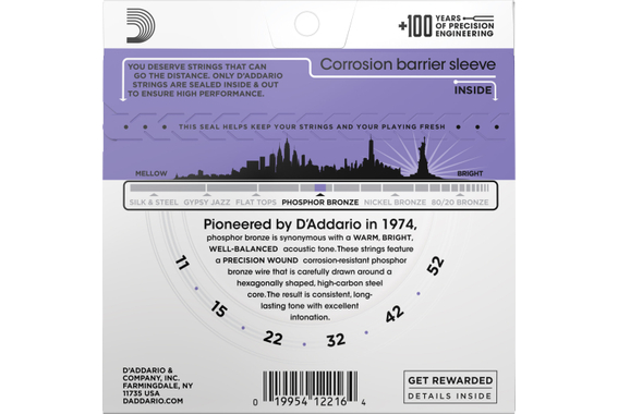 D'Addario EJ26 Custom Light 3x Set image 3