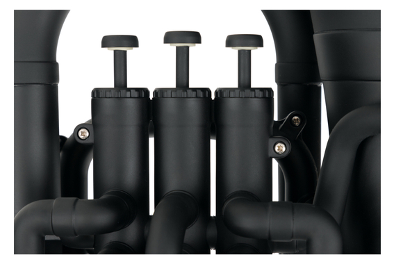 Classic Cantabile KEU-30MS MardiBrass Kunststoff Bb-Euphonium Matt-schwarz image 3