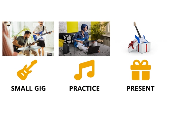 Rocktile Banger's Pack Set Chitarre Elettriche Blue incl. Amplificatore, Borsa, Accordatore, Cavo, Cinghia, Corde e Scuola incl. CD/DVD image 3