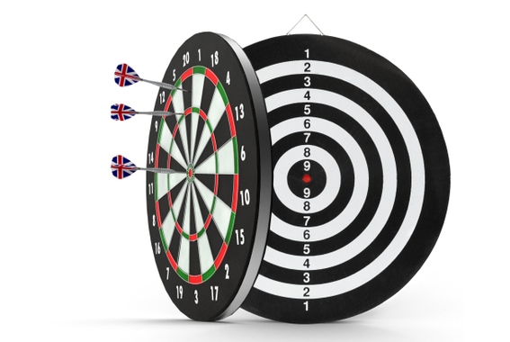 Stagecaptain DBP-1810 BullsEye Cible de fléchettes en papier image 3