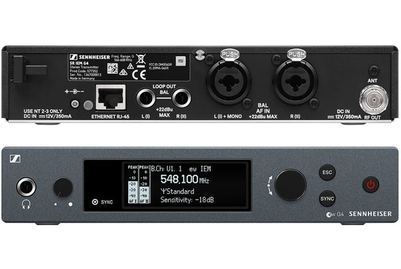 Sennheiser EW IEM G4 Système In-Ear Sans Fil Bande A image 3