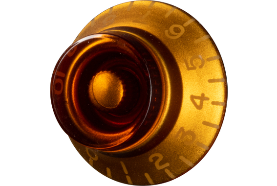 Gibson Top Hat Knobs Vintage Amber 4 pc. image 3