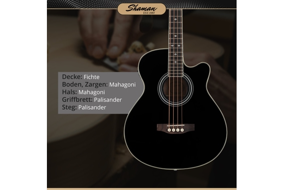 Shaman AB4-50CE-BK Basse Acoustique Noire image 3