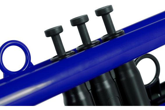 Classic Cantabile PTP-10BL MardiBrass Kunststoff Bb-Trompete Blau  - Retoure (Zustand: sehr gut) image 3