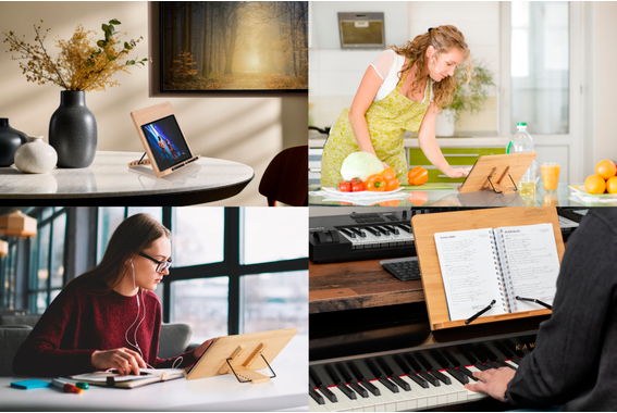 Pupitre de Table Classic Cantabile en Bambou Grand image 3