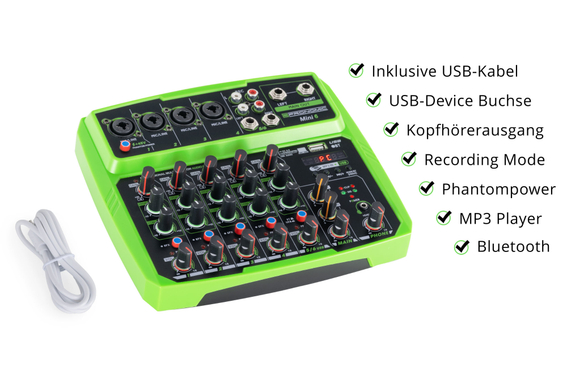 Pronomic Mini6 6-Kanal USB-Mischpult  - Retoure (Zustand: sehr gut) image 3
