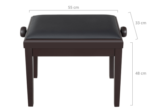Classic Cantabile Pianobank Modell A Rosenholz Matt  - Retoure (Zustand: sehr gut) image 3
