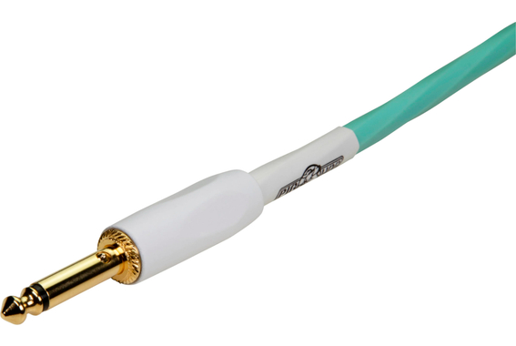 Pig Hog Hex Series Silent Kabel 3 m Haaks Seafoam Green image 3