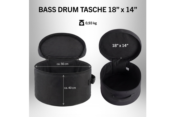 XDrum Schlagzeugtasche für Bass Drum 18" x 14" image 3