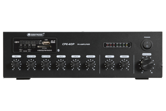 Omnitronic CPE-40P Amplificateur Mixte ELA image 3