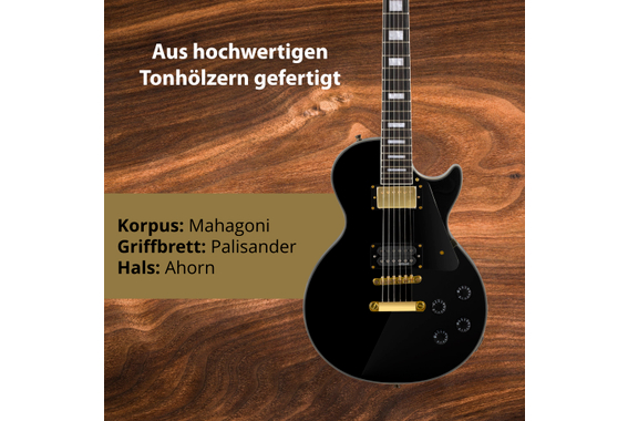 Rocktile Pro L-200BK Deluxe E-Gitarre Black  - Retoure (Zustand: gut) image 3