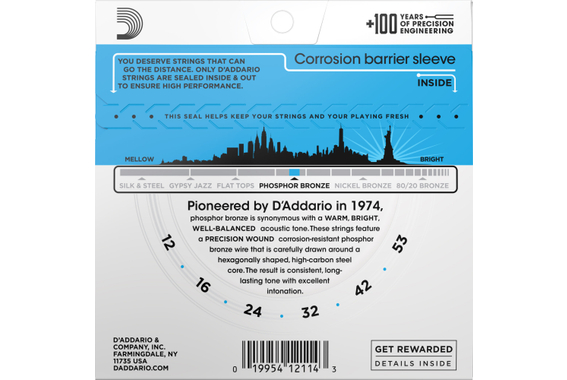 D'Addario EJ16 Light 3x Set image 3
