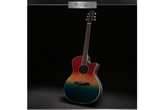 Rocktile WSC-150C-RBW Westerngitaar Rainbow image 3
