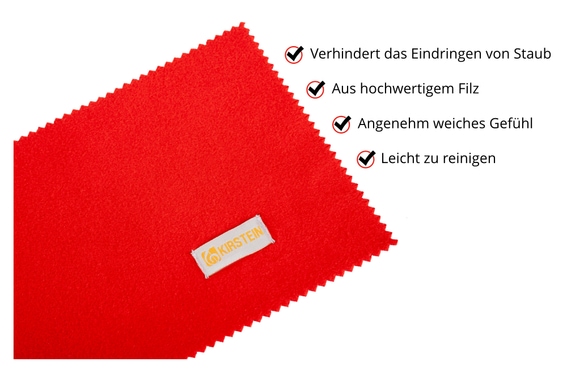 Steinmayer Tapis de Clavier Modèle "Kirstein" Rouge image 3