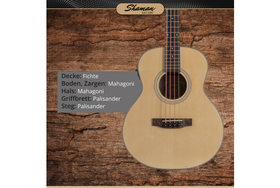Shaman ABM4-50E-NT Akustik Bass Natur  - Retoure (Zustand: sehr gut) image 3