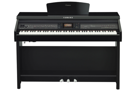 Yamaha CVP-701 PE Clavinova Piano Digital Negro Alto Brillo SET Incl. Banqueta + Auriculares + Escuela De Piano image 3
