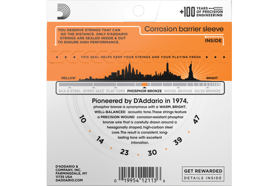 D'Addario EJ15 Extra Light 5x Set image 3