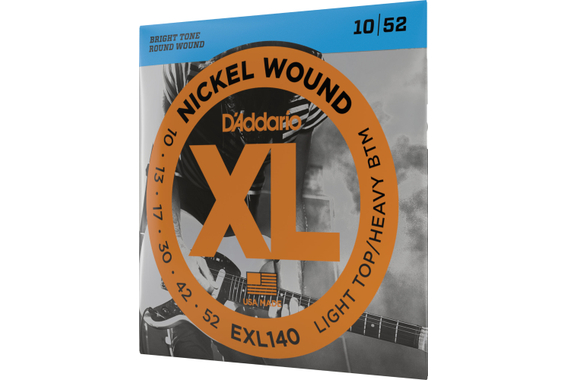 D'Addario EXL140 Light Top/Heavy Bottom 3x Set image 3