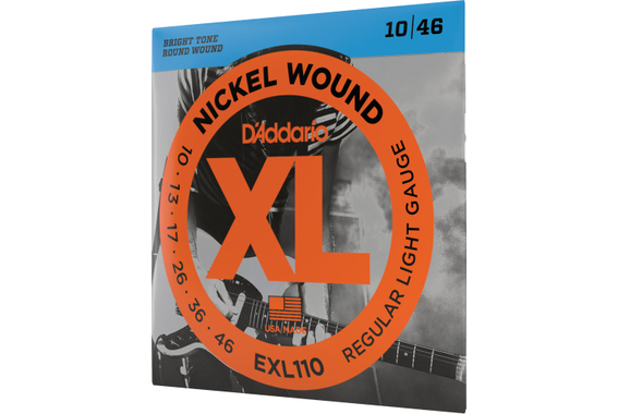 D'Addario EXL110 Regular Light 5x Set image 3