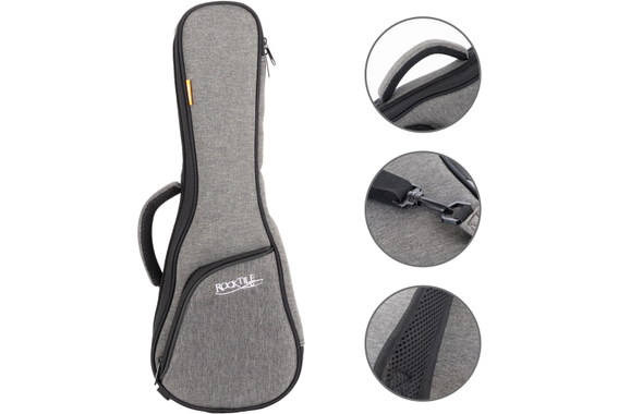 Funda Rocktile para Ukelele Soprano Gris/Negro image 3