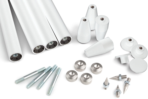 Solidsteel S3-5 HiFi Audio Rack White image 3