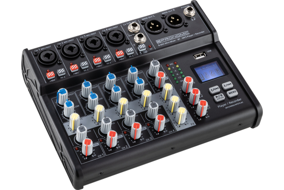 Pronomic B-603 Mini-Mixer met Bluetooth en USB-Recording image 3