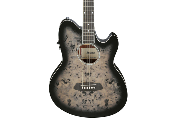 Ibanez TCY10PA-BKB Westerngitarre Transparent Brown Black Burst High Gloss image 3