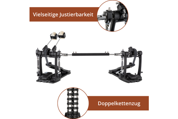 XDrum Pro Doppel Fußmaschine  - Retoure (Zustand: gut) image 3