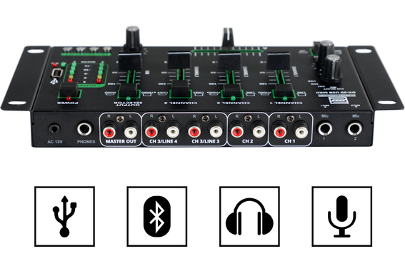 Pronomic DX-50 USB MKII 4-Kanal DJ-Mixer mit Bluetooth  - Retoure (Zustand: sehr gut) image 3