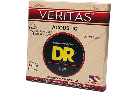 DR Strings Veritas Acoustic VTA-12 Light 12-54 image 3