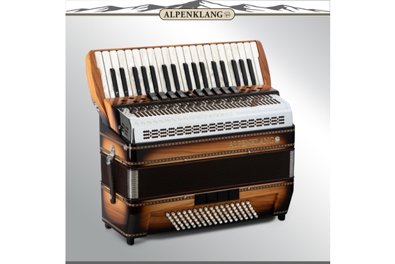 Alpenklang Pro Accordeon IV 96 CM Olijf image 3