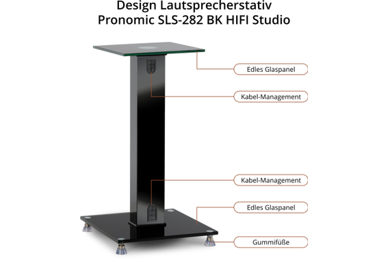 Pronomic SLS-282 BK Lautsprecher Stative Paar  - Retoure (Verpackungsschaden) image 3