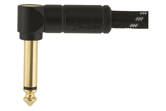 Fender Deluxe Series Cable Angled 3m Black Tweed image 3