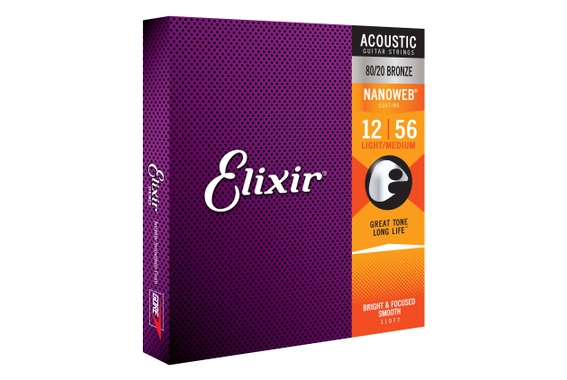 Elixir 11077 Acoustic 80/20 Nanoweb Light/Medium image 3
