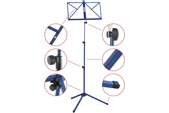 Classic Cantabile 100 Pupitre Medium Bleu Lot de 10 image 3