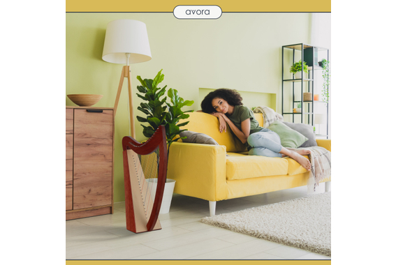 Avora Keltische Harfe Mahogany 23 Saiten   - Retoure (Zustand: sehr gut) image 3