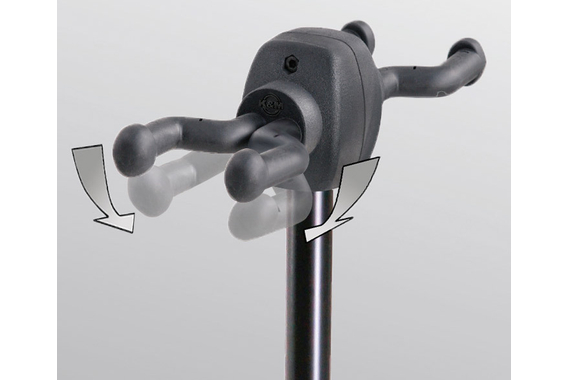 K&M 17620 Support Pour Guitares "Double" Noir image 3