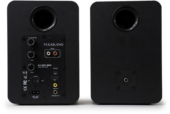 Vulkkano A4 ARC MkII Diffusori Attivi Neri image 3