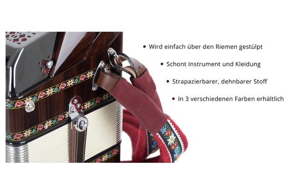 Protège-sangle Alpenklang Rouge Bordeaux image 3