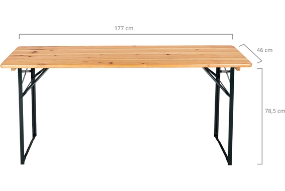 Stagecaptain BBT-180 Hirschgarten Bierzelttisch 177 cm Naturel image 3
