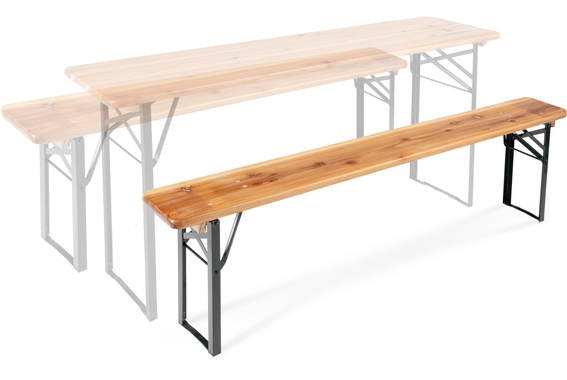 Stagecaptain BBB-180 Hirschgarten Bierzeltbank 177 cm Natur 2x Set image 3