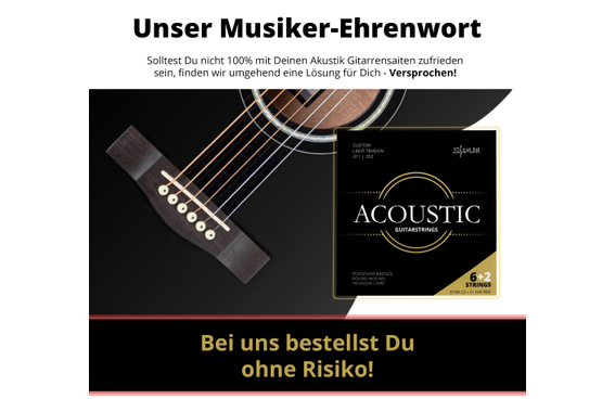 Jeu de Cordes Shaman Acoustic pour Guitare Western incl. 2 Cordes de Rechange et 3 Médiators Lot de 5 image 3