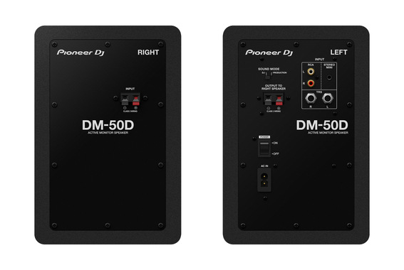 Pioneer DJ DM-50D Schwarz Paar  - Retoure (Zustand: sehr gut) image 3