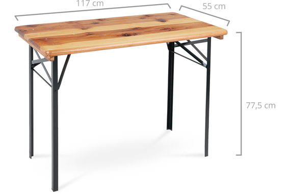Stagecaptain BBT-117 Hirschgarten Bierzelttisch 117 cm natuur image 3