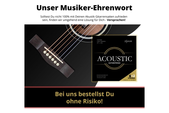 Shaman Acoustic Cordes pour Guitare Western incl. 2 Cordes de Rechange et 3 Médiators Set de 10x image 3