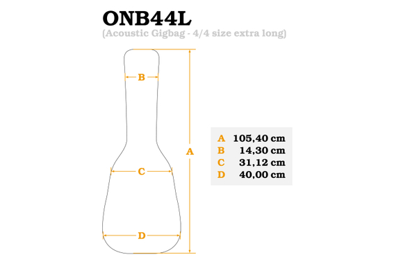 Ortega Pro Gigbag voor 4/4 Concertgitaar - Lang image 3