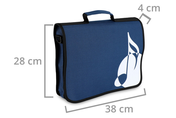 Classic Cantabile Notentasche blauw image 3