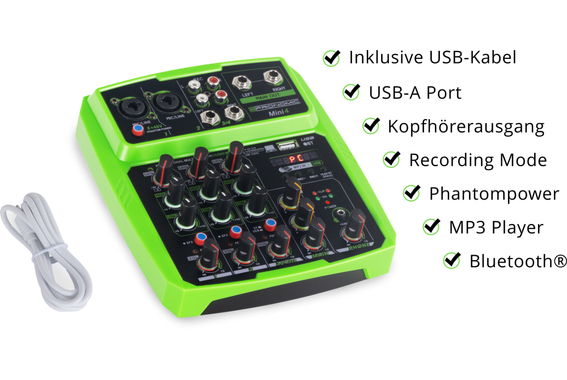 Pronomic Mini4 4-Kanal USB-Mischpult  - Retoure (Zustand: sehr gut) image 3